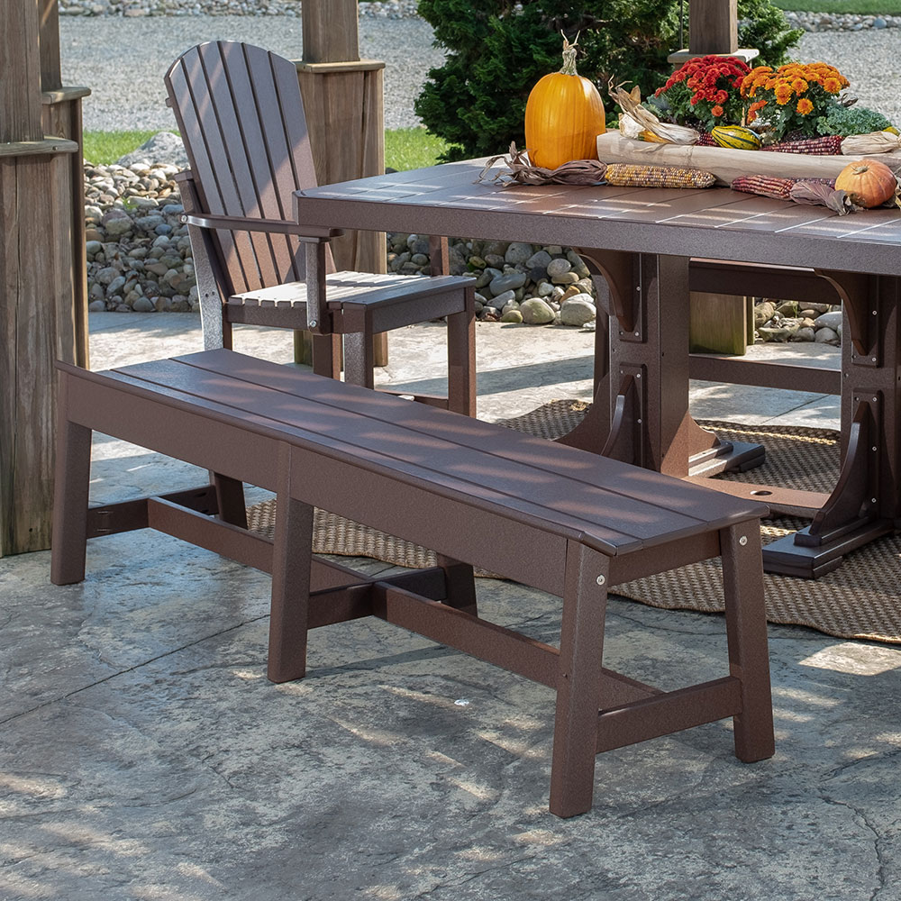 LuxCraft Café Dining Bench (72″)